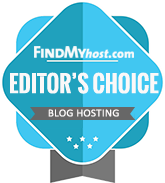 KVChosting has been awarded by FindMyHost Editor's Choice Award for Blog Hosting for March 2022