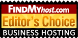 KVChosting has been awarded by FindMyHost Editor's Choice Award for Business Hosting