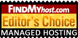 KVChosting has been awarded by FindMyHost Editor's Choice Award for Managed Hosting
