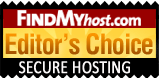 KVChosting has been awarded by FindMyHost Editor's Choice Award for Secure Hosting