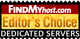 KVChosting has been awarded by FindMyHost Editor's Choice Award for Dedicated Server