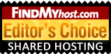 KVChosting has been awarded by FindMyHost Editor's Choice Award for Shared Hosting for December 2019